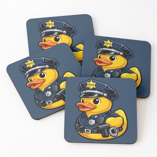Item preview, Funny Police Rubber Duck Cartoon Policeman Duck designed and sold by BROHLine Studio.