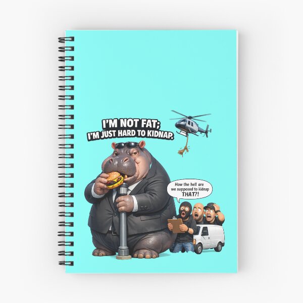 Item preview, I'm Not Fat Hard To Kidnap Hippo designed and sold by Funnygiftsstudio .