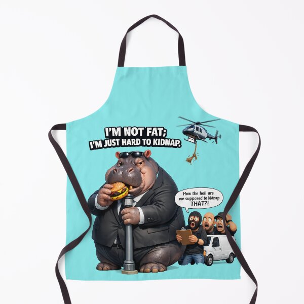 Item preview, I'm Not Fat Hard To Kidnap Hippo designed and sold by Funnygiftsstudio .