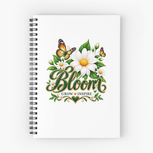 Item preview, Bloom Grow Inspire Floral Butterfly Design designed and sold by Artbysarmina.