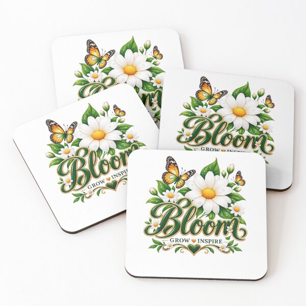 Item preview, Bloom Grow Inspire Floral Butterfly Design designed and sold by Artbysarmina.