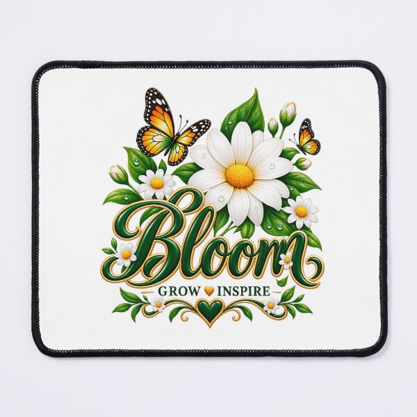 Item preview, Bloom Grow Inspire Floral Butterfly Design designed and sold by Artbysarmina.