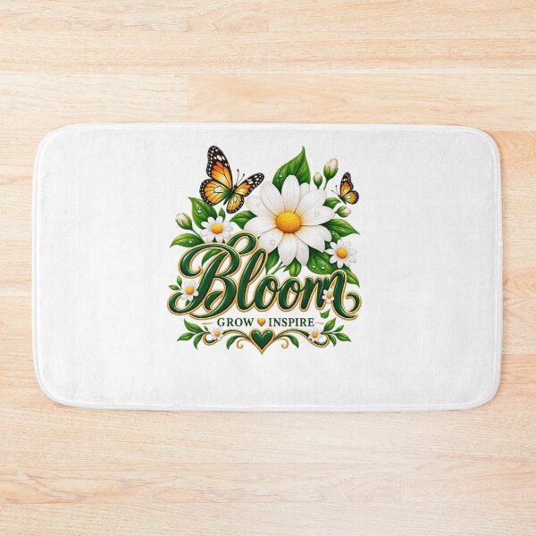 Item preview, Bloom Grow Inspire Floral Butterfly Design designed and sold by Artbysarmina.