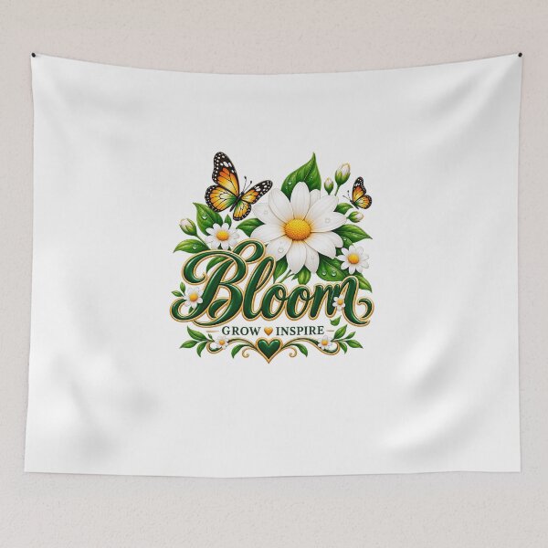 Item preview, Bloom Grow Inspire Floral Butterfly Design designed and sold by Artbysarmina.