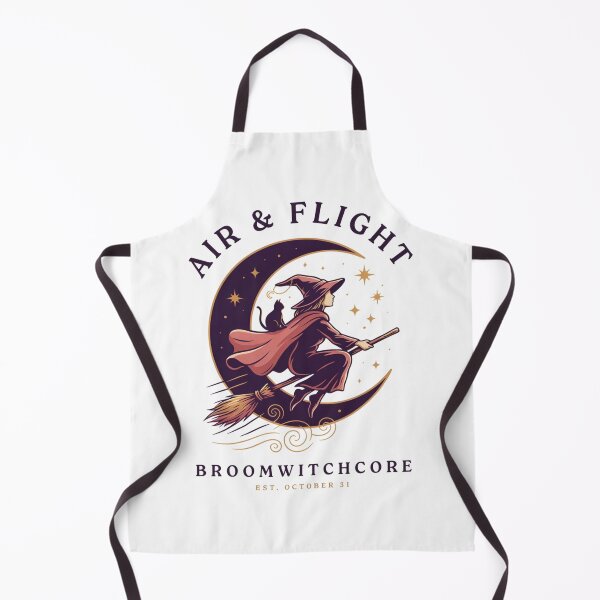 Item preview, Flying Witch T-Shirt | Broomstick Crescent Moon Halloween Graphic Tee v5 designed and sold by DarylWelsh2024.