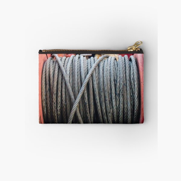 Item preview, Heavy Steel Wire Rope Wound on Industrial Winch Drum With Red Painted Frame designed and sold by Nmallia.