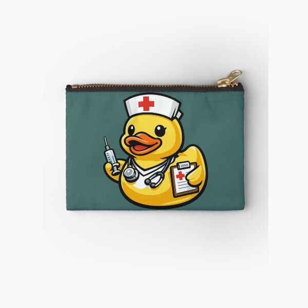 Item preview, Funny Nurse Rubber Duck Cartoon Medical Nurse Duck designed and sold by BROHLine Studio.