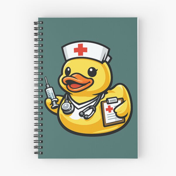 Item preview, Funny Nurse Rubber Duck Cartoon Medical Nurse Duck designed and sold by BROHLine Studio.