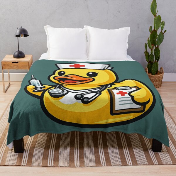 Item preview, Funny Nurse Rubber Duck Cartoon Medical Nurse Duck designed and sold by BROHLine Studio.