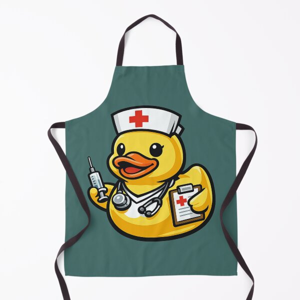 Item preview, Funny Nurse Rubber Duck Cartoon Medical Nurse Duck designed and sold by BROHLine Studio.