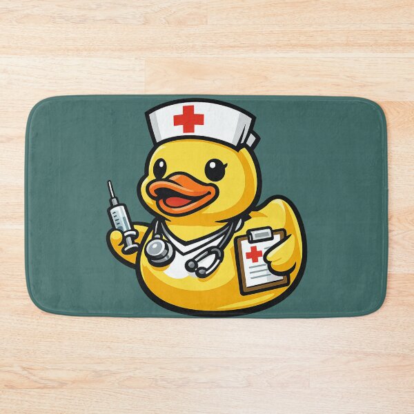 Item preview, Funny Nurse Rubber Duck Cartoon Medical Nurse Duck designed and sold by BROHLine Studio.