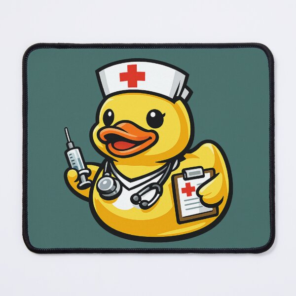 Item preview, Funny Nurse Rubber Duck Cartoon Medical Nurse Duck designed and sold by BROHLine Studio.