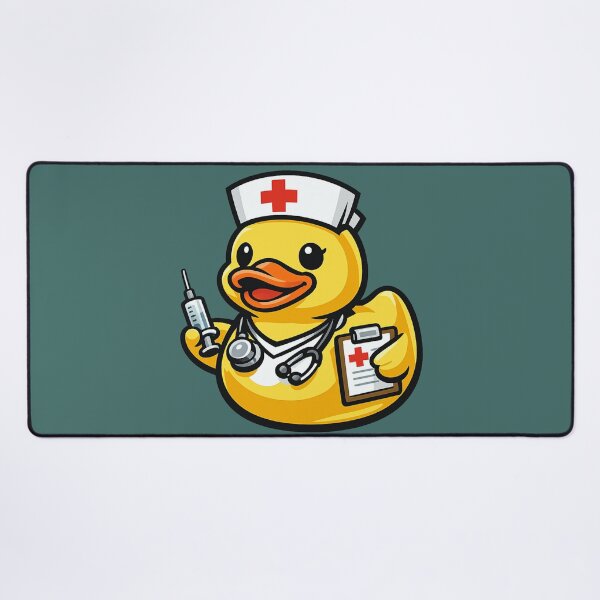 Item preview, Funny Nurse Rubber Duck Cartoon Medical Nurse Duck designed and sold by BROHLine Studio.