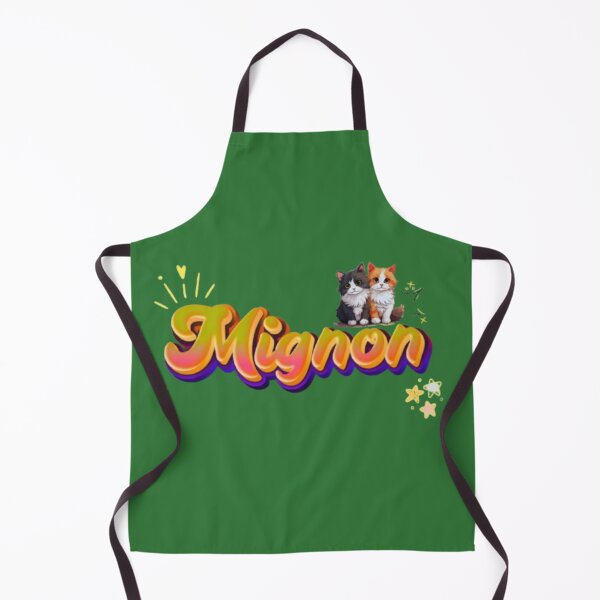 Item preview, Mignon French Word Cute Fluffy Kittens Retro 3D Aesthetic Design designed and sold by Miheerala.