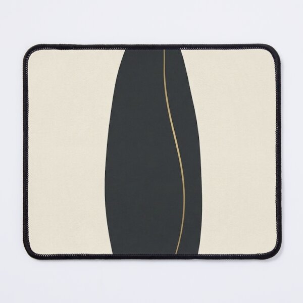 Item preview, Single Standing Stone | Minimalist Gold Accent Sculptural Print designed and sold by Zaramodo.