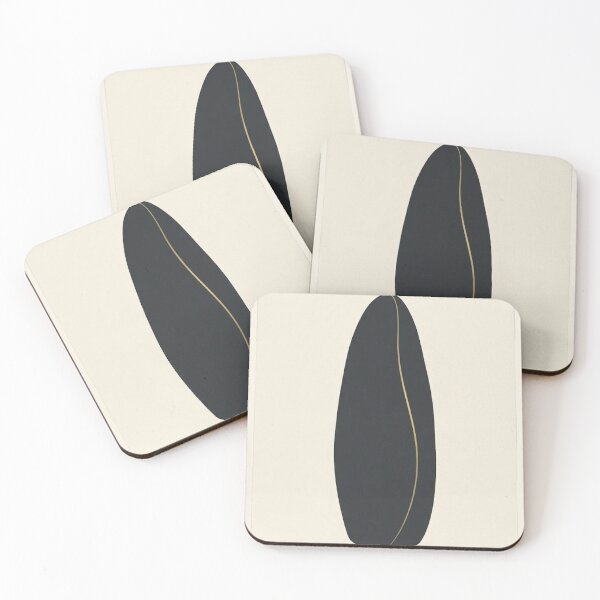 Item preview, Single Standing Stone | Minimalist Gold Accent Sculptural Print designed and sold by Zaramodo.