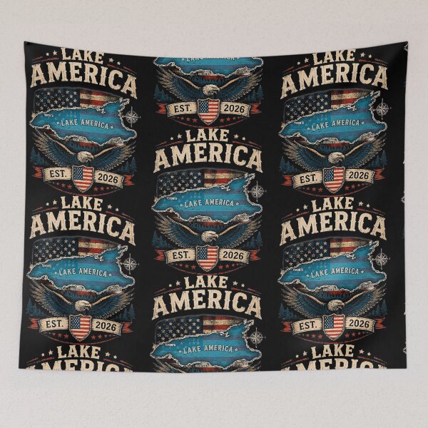 Item preview, Lake America Est 2026 Great Lakes Vintage Americana designed and sold by RDGNR.
