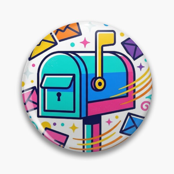 Item preview, Colorful Mailbox Sticker | Flying Letters Sticker | Vibrant Mail Vinyl Decal designed and sold by RoyArt0.
