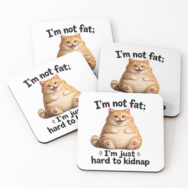Item preview, Cute Fluffy Fat Ginger Cat Chonky designed and sold by Funnygiftsstudio .