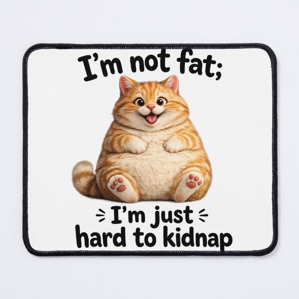 Item preview, Cute Fluffy Fat Ginger Cat Chonky designed and sold by Funnygiftsstudio .