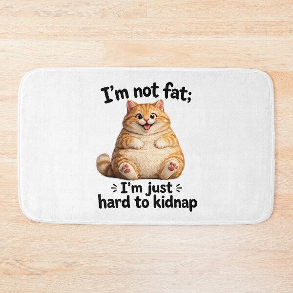 Item preview, Cute Fluffy Fat Ginger Cat Chonky designed and sold by Funnygiftsstudio .
