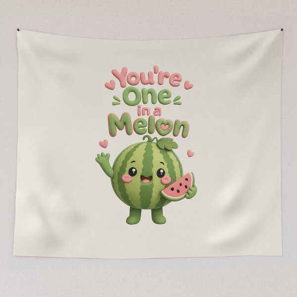 Item preview, Cute "You're One in a Melon" | Kawaii Watermelon Pun designed and sold by Moons Studio.