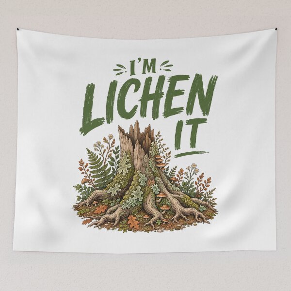 Item preview, I'm Lichen It T-Shirt, Funny Nature Lover Gift, Lichen Lover Graphic Tee, Cute Mushroom Nature Gift,  Funny Plant Lover Tee designed and sold by Merchall  store.