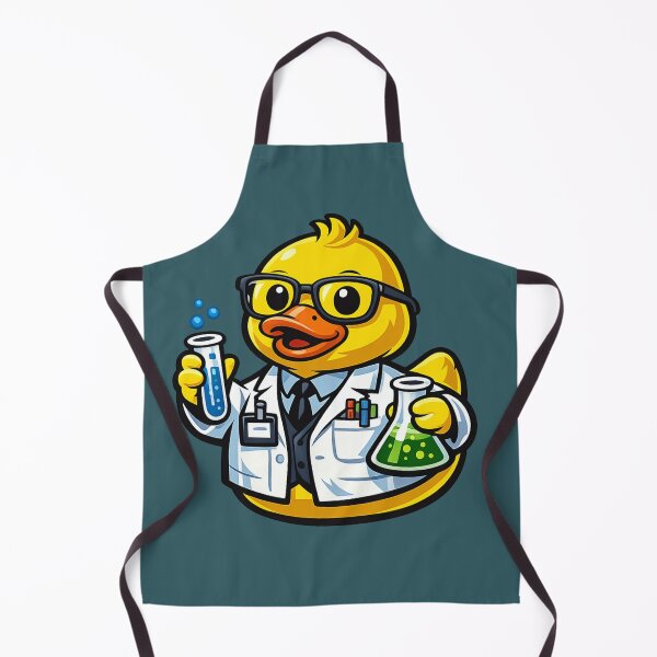 Item preview, Funny Scientist Rubber Duck Cartoon Lab Scientist Duck designed and sold by BROHLine Studio.