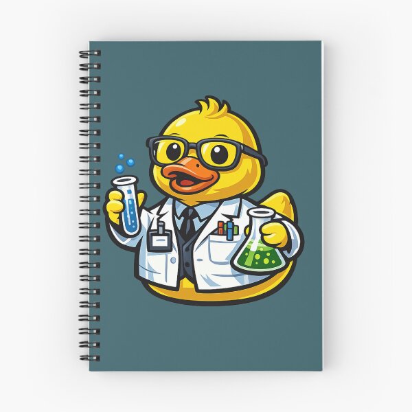 Item preview, Funny Scientist Rubber Duck Cartoon Lab Scientist Duck designed and sold by BROHLine Studio.