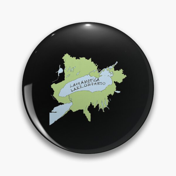 Item preview, Lake America Sign Signing Funny Lake Ontario Political Map designed and sold by RDGNR.
