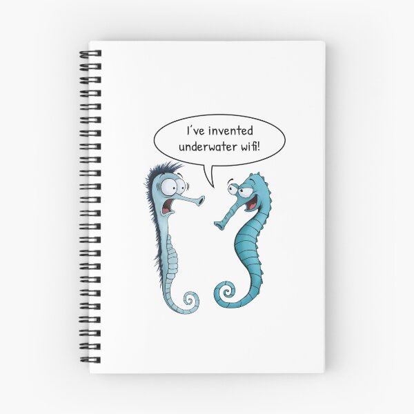 Item preview, Two Seahorses Underwater WiFi  – Funny WiFi Gift designed and sold by FMproject.