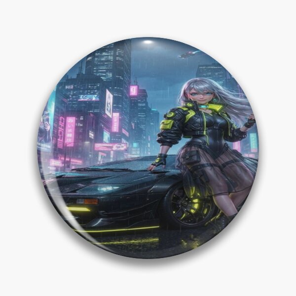 Item preview, Cyberpunk Diablo Night Rider - Neo Tokyo Neon Art designed and sold by JMAVILA ART.