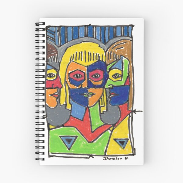 Item preview, 1981 New Wave Trio – Vintage Post-Punk Expressionist Drawing designed and sold by RedHook-Art.
