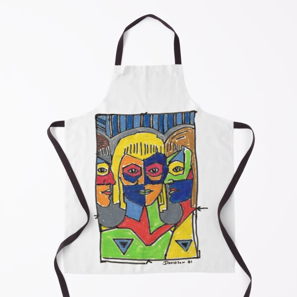 Item preview, 1981 New Wave Trio – Vintage Post-Punk Expressionist Drawing designed and sold by RedHook-Art.