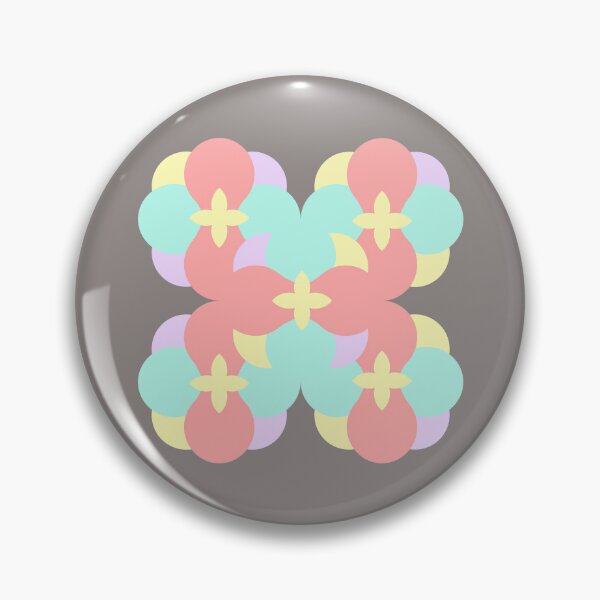 Item preview, Pastel Geometric Floral Tile Pattern designed and sold by PoeticRecipeST.