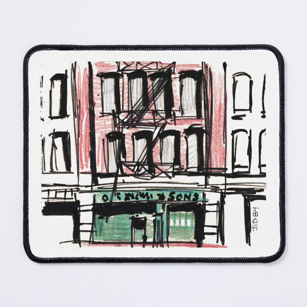Item preview, 1984 TriBeCa Street Scene – Vintage NYC Architectural Sketch designed and sold by RedHook-Art.