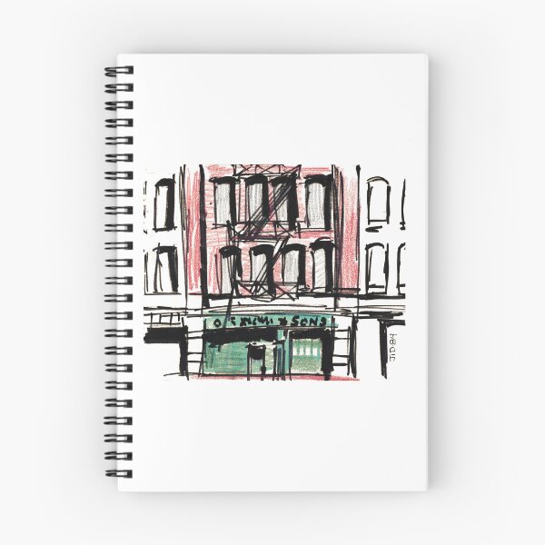 Item preview, 1984 TriBeCa Street Scene – Vintage NYC Architectural Sketch designed and sold by RedHook-Art.