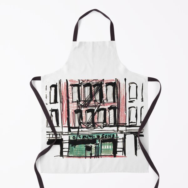 Item preview, 1984 TriBeCa Street Scene – Vintage NYC Architectural Sketch designed and sold by RedHook-Art.