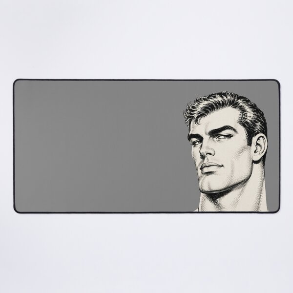 Item preview, Classic Handsome Man Portrait - Vintage Comic Ink Art designed and sold by gayishdesign.