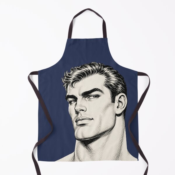 Item preview, Classic Handsome Man Portrait - Vintage Comic Ink Art designed and sold by gayishdesign.