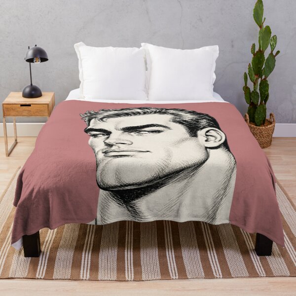 Item preview, Classic Handsome Man Portrait - Vintage Comic Ink Art designed and sold by gayishdesign.