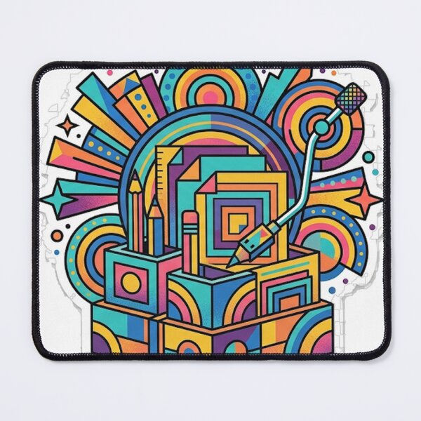 Item preview, Geometric Art Supplies Sticker | Colorful Creative Box Sticker | Vibrant Pop Art Vinyl Decal designed and sold by RoyArt0.