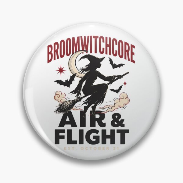 Item preview, Flying Witch T-Shirt | Broomstick Crescent Moon Halloween Graphic Tee v9 designed and sold by DarylWelsh2024.