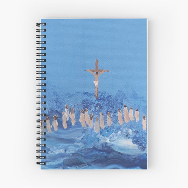 Item preview, Crucifixion of Jesus Christ & Believers in Prayer, Golgotha, Christian Art & Gift designed and sold by tevahart.