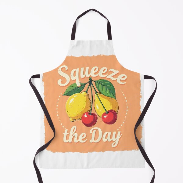 Item preview, Squeeze The Day | Vintage Retro Lemon & Cherry Summer Pun designed and sold by DoceVaga.