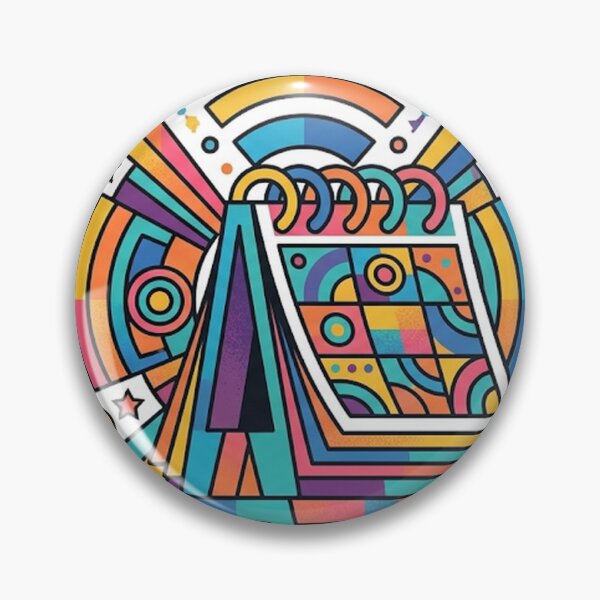 Item preview, Retro Calendar Sticker | Colorful Planner Sticker | Vibrant Pop Art Vinyl Decal designed and sold by RoyArt0.