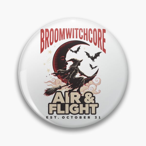 Item preview, Flying Witch T-Shirt | Broomstick Crescent Moon Halloween Graphic Tee v11 designed and sold by DarylWelsh2024.