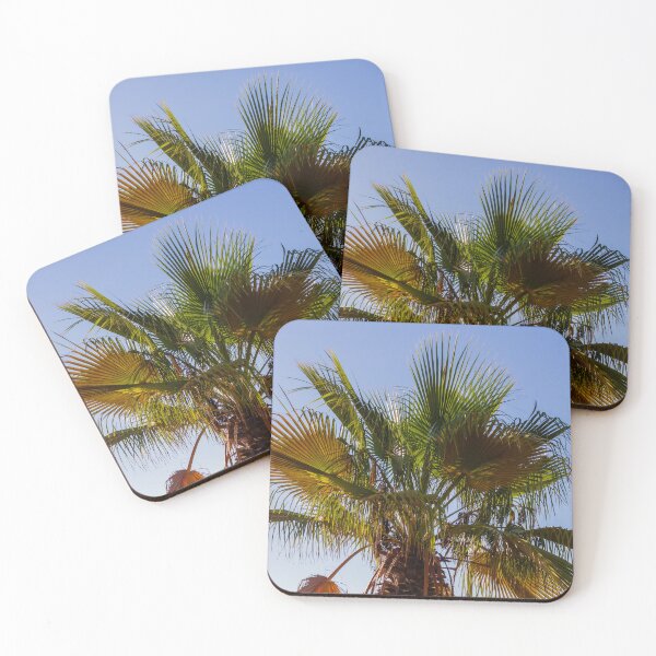 Item preview, Palm Tree Under Clear Blue Sky With Bright Green Fronds and Sunny Light designed and sold by Nmallia.