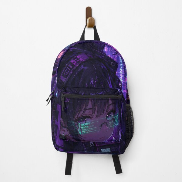 Item preview, Cyberpunk Anime Girl Neon Tokyo Night designed and sold by littlepiptales.