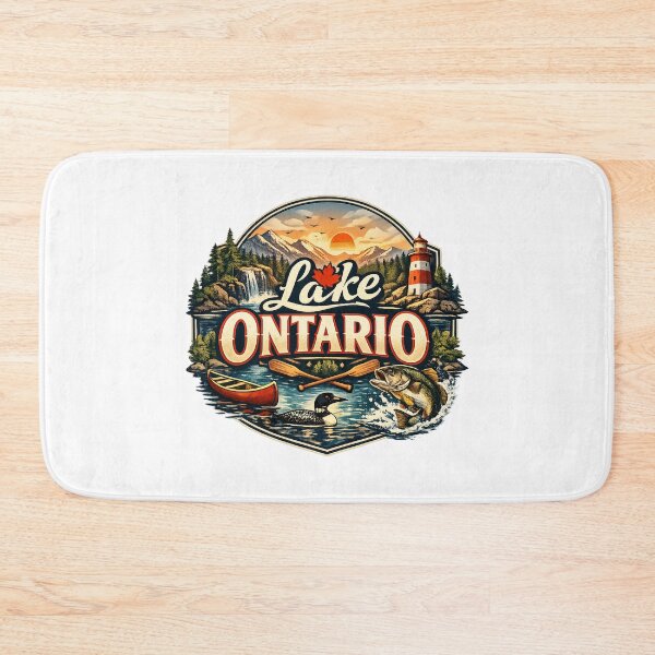 Item preview, Lake Ontario Vintage Canadian Emblem Outdoor Nature Gift designed and sold by Artycom.
